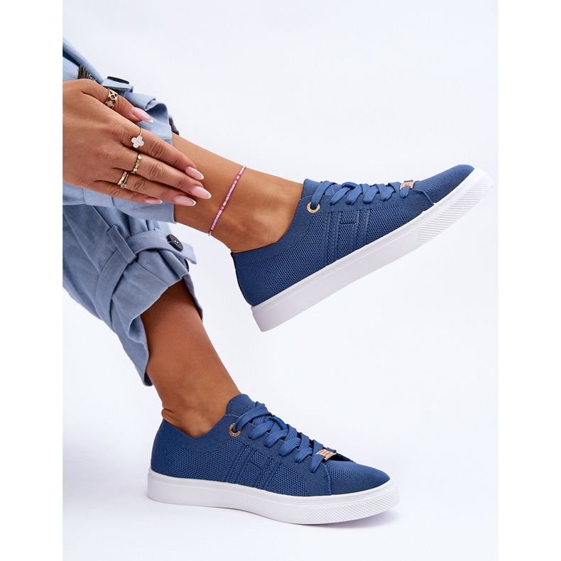 PE1 Sneakers stringate da donna Blu Etna 2