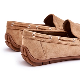Mocassini slip-on in pelle scamosciata da uomo marroni marrone 3