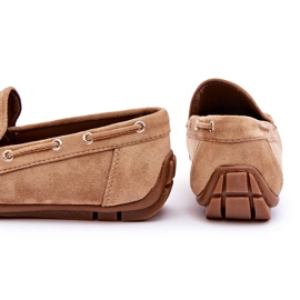 Mocassini slip-on in pelle scamosciata da uomo marroni marrone 2