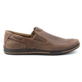 Polbut Scarpe da uomo in pelle 09 per l'estate Marrone 2