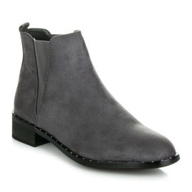 Marquiz Stivaletti chelsea con motivo animalier grigio 1