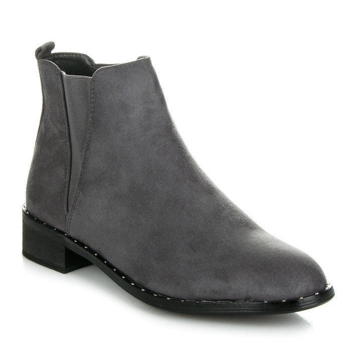 Marquiz Stivaletti chelsea con motivo animalier grigio 1