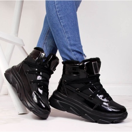 Stivali da neve neri con plateau da donna Big Star II274311 nero 1