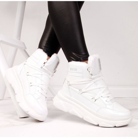 Doposci da donna sulla piattaforma bianco Big Star II274463 bianca 1