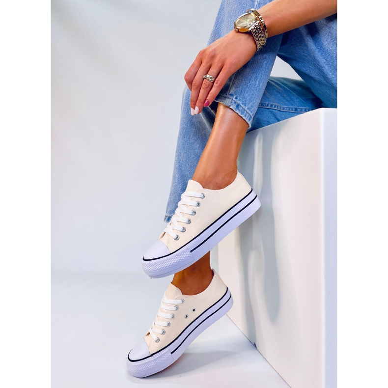 Sneakers classiche da donna Fargis Beige 2