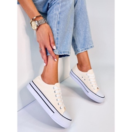 Sneakers classiche da donna Fargis Beige 1