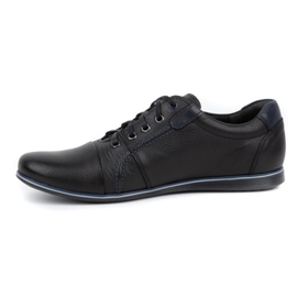 Kampol Scarpe casual da uomo in pelle 39 / 5KAM nere nero 1