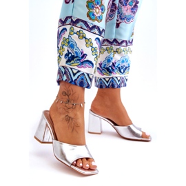 Flip eco-leather Silver Eco-Lebal Flip d'argento 1