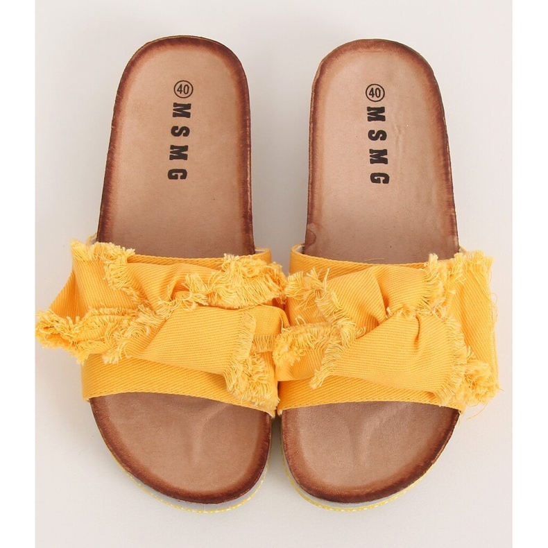Pantofole Feary gialle da donna giallo 1