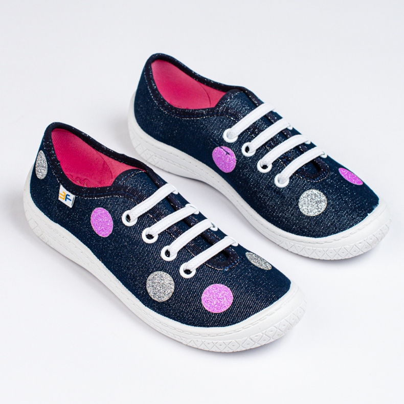 Sneakers senza lacci per bambini Shelovet grigie multicolore 1