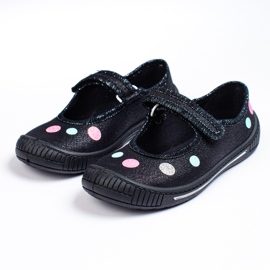 SHELOVET Pantofole nere per bambina 3F nero 1