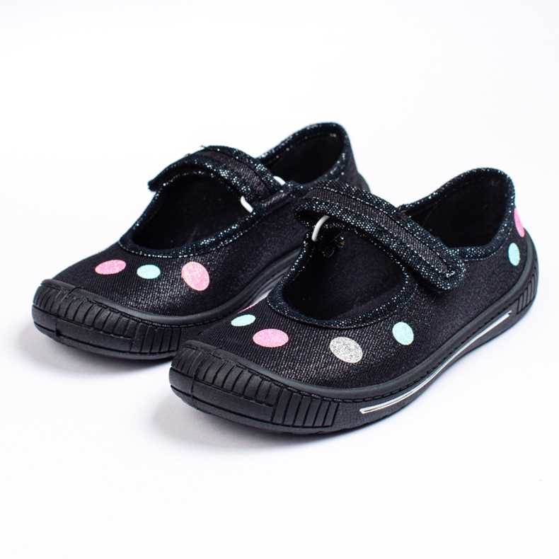 SHELOVET Pantofole nere per bambina 3F nero 1