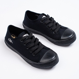 SHELOVET Sneakers da bambino 3F nere nero 1
