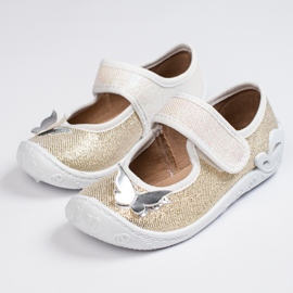 SHELOVET Pantofole dorate per bambina 3F d'oro 1