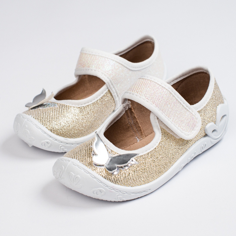 SHELOVET Pantofole dorate per bambina 3F d'oro 1