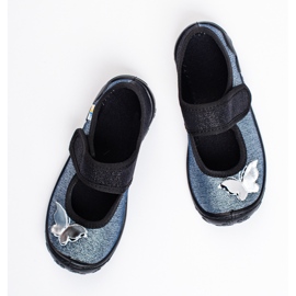 SHELOVET Pantofole farfalla 3F per bambina grigio 1