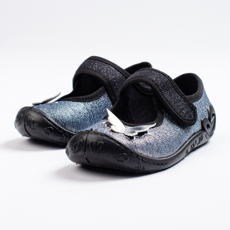 SHELOVET Pantofole farfalla 3F per bambina grigio 2