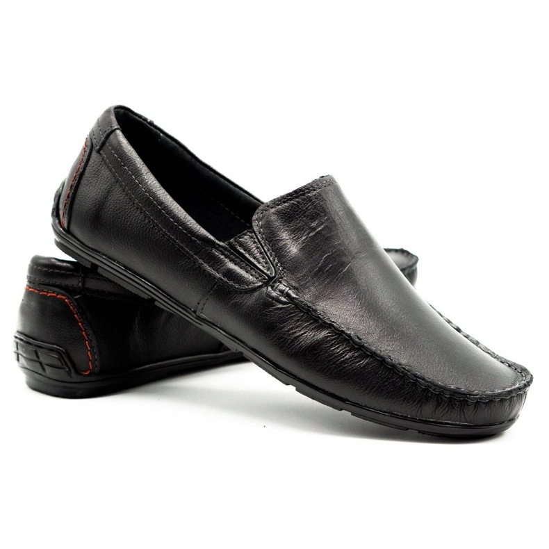 Olivier Mocassini uomo 763 grana nera nero 4