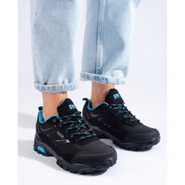 Scarpe da trekking sportive da donna DK nere e blu nero 1