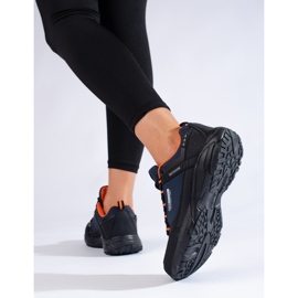 Scarpe da trekking outdoor da donna DK blu navy e nere nero 2