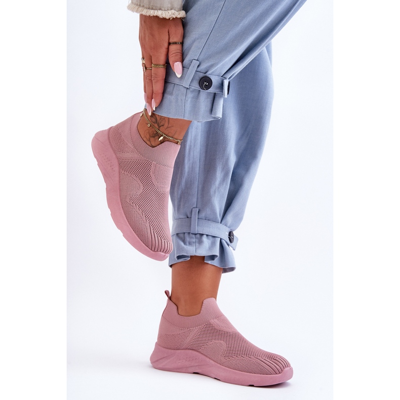 PG1 Scarpe Sportive Slip-on Donna Rosa Claris 1