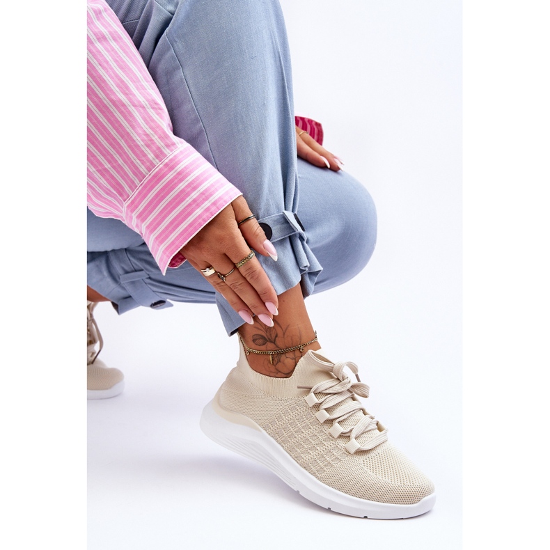 PG1 Scarpe Sportive Classiche da Donna Nickilla Beige Chiaro 1