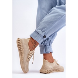 PG1 Sneakers Slip-on Tessuto Donna Beige Venett 2