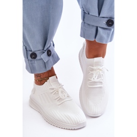 PG1 Scarpe da ginnastica in tessuto senza lacci da donna Bianche Zauna bianco 2