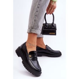 PS1 Mocassino In Pelle Con Decorazione Esperta Nera nero 2