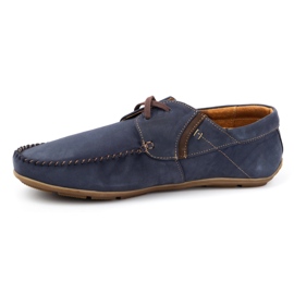 Olivier Mocassini uomo in pelle 297 blu navy 1