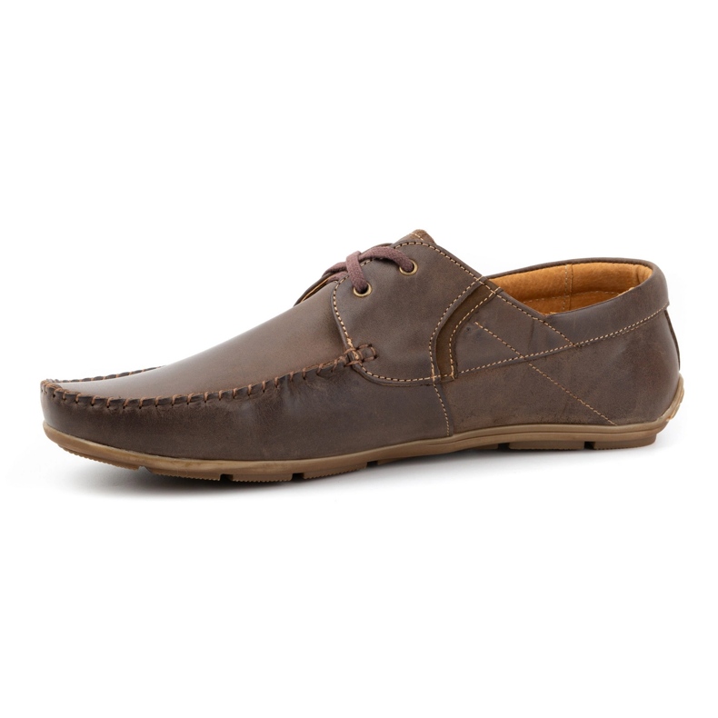 Olivier Mocassini da uomo in pelle 297 testa di moro marrone 1
