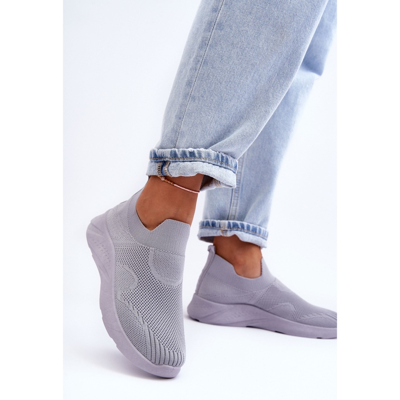 PG1 Scarpe Sportive Senza Lacci Da Donna Grigie Claris grigio 2