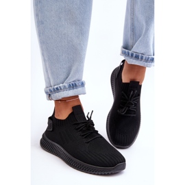 PG1 Zauna Scarpe da ginnastica in tessuto senza lacci da donna Nere nero 1