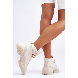 PS1 Scarpe Sportive Donna Camoscio Con Catena Beige Tymagio 1