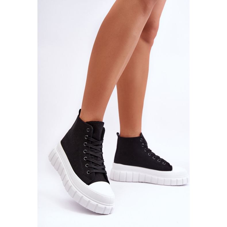 PS1 Sneakers alte da donna nere Avis nero 1