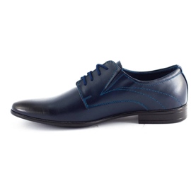 Olivier Scarpe da uomo in pelle 256 blu navy 5