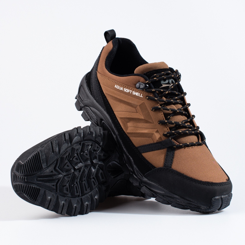 Scarpe da trekking da uomo DK aqua Softshell marroni nero 1