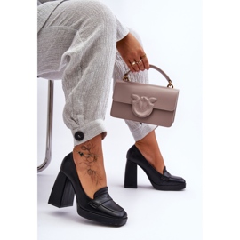 Décolleté Alisa nere con tacco alto nero 1