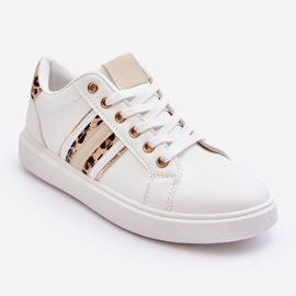 PG1 Scarpe Sportive Donna Rilee Stampa Animalier Bianco 1