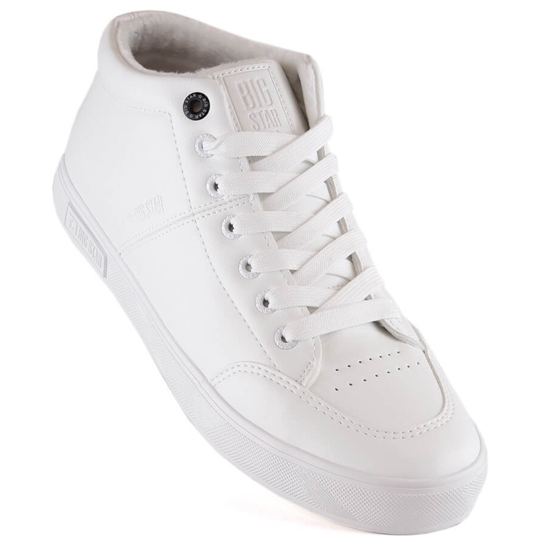 Scarpe sportive da uomo isolate per la caviglia bianche Big Star KK174347 bianco 1