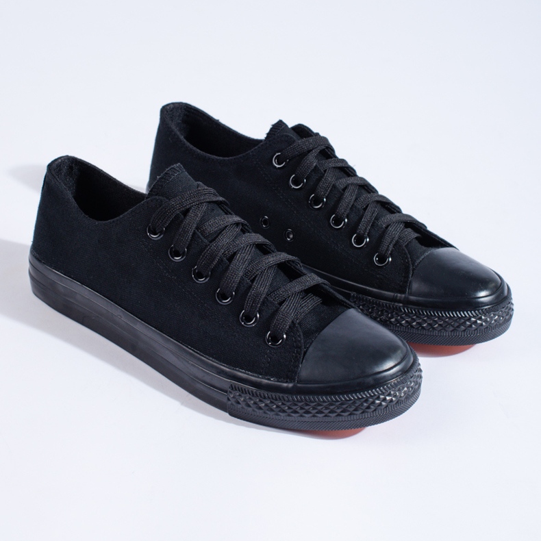 Sneakers classiche Shelovet da uomo di colore nero 1