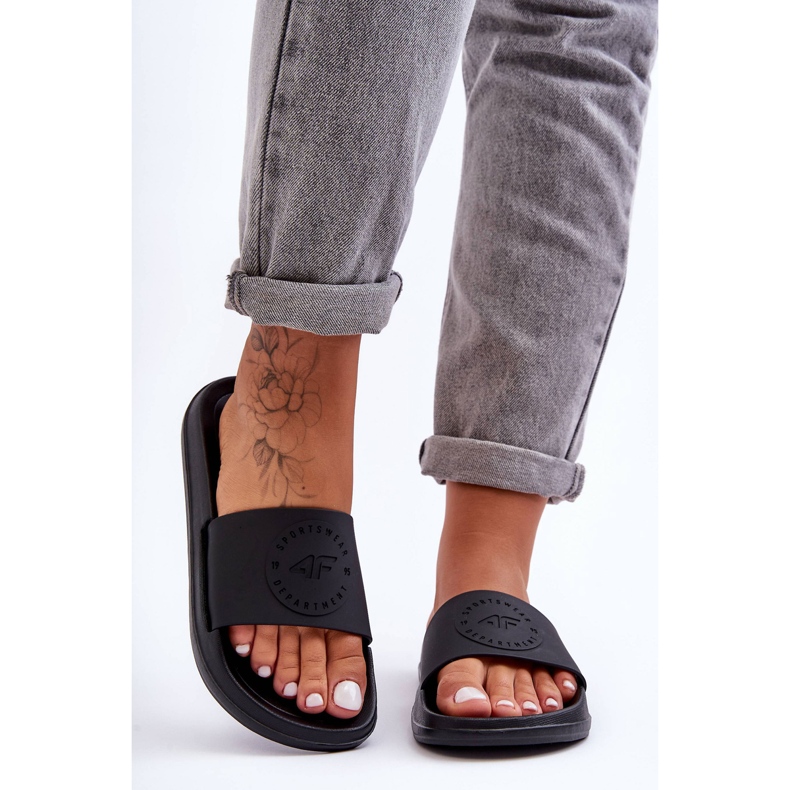 Ciabatte Sportive da Donna 4F 4FSS23FFLIF069-72S Nere nero 1