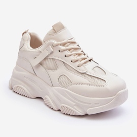 PG1 Chunky Platform Sneakers Donna Beige Agnenia 1