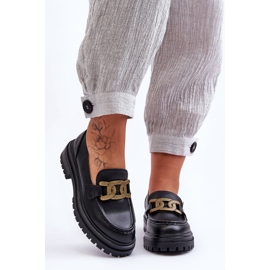 PG1 Mocassini Platform Donna Con Decorazione Black Ameg nero 1