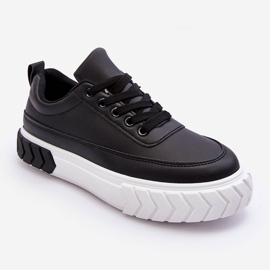 PG1 Scarpe da ginnastica classiche con plateau in bianco e nero Nannzie 1