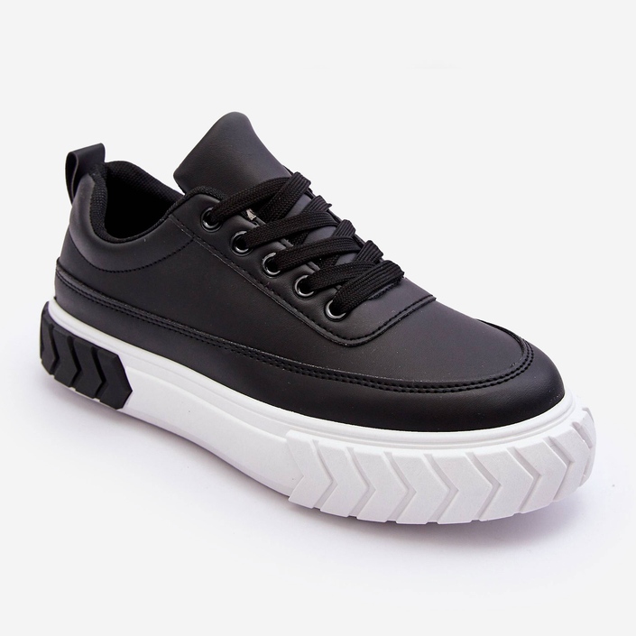 PG1 Scarpe da ginnastica classiche con plateau in bianco e nero Nannzie 1