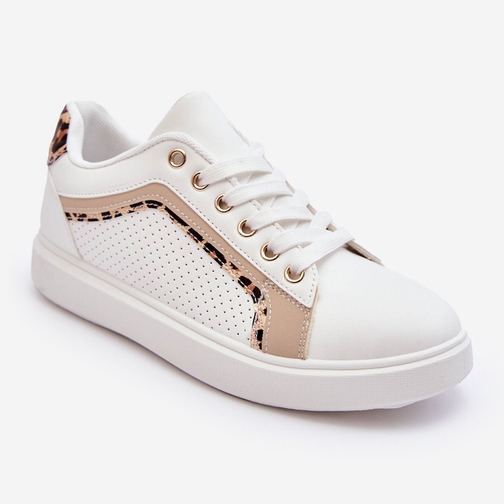 PG1 Scarpe Sportive Classiche da Donna Bianche e Beige Amaranti bianca 1