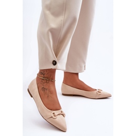 PG1 Ballerine In Camoscio Con Decoro Noldaia Beige 1