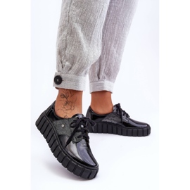 Lemar Scarpe con zeppa in pelle Black Hypnosis nero 1