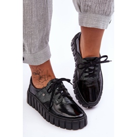 Lemar Scarpe con zeppa in pelle Black Hypnosis nero 2